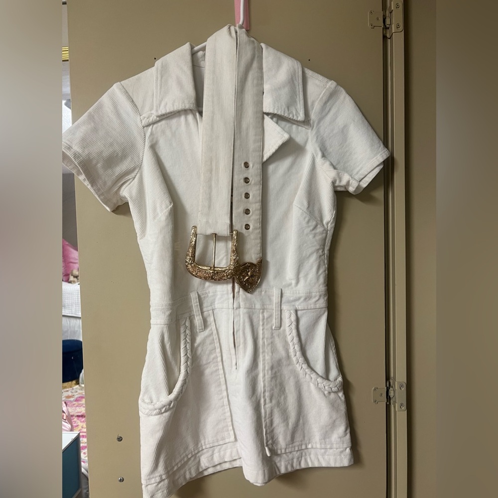 Show me your mumu white denim dress!